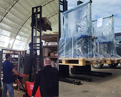 Тест-драйв складской техники на нашем складе в Батайске